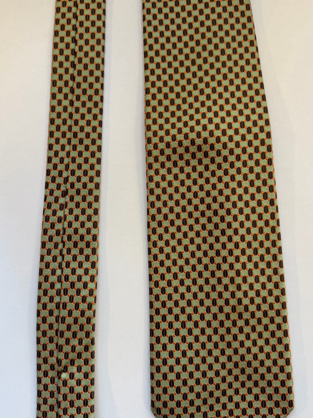 Vintage Ermenegildo Zegna Geometric Silk Tie